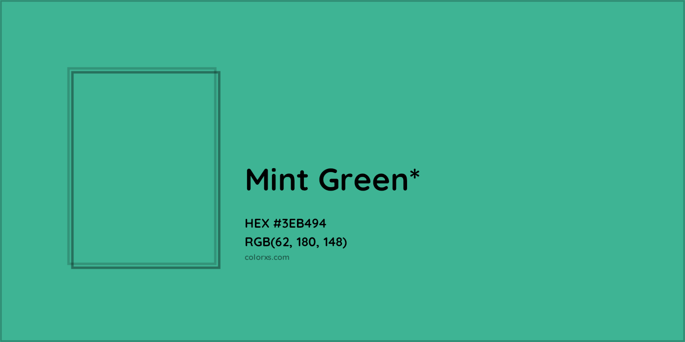 HEX #3EB494 Color Name, Color Code, Palettes, Similar Paints, Images