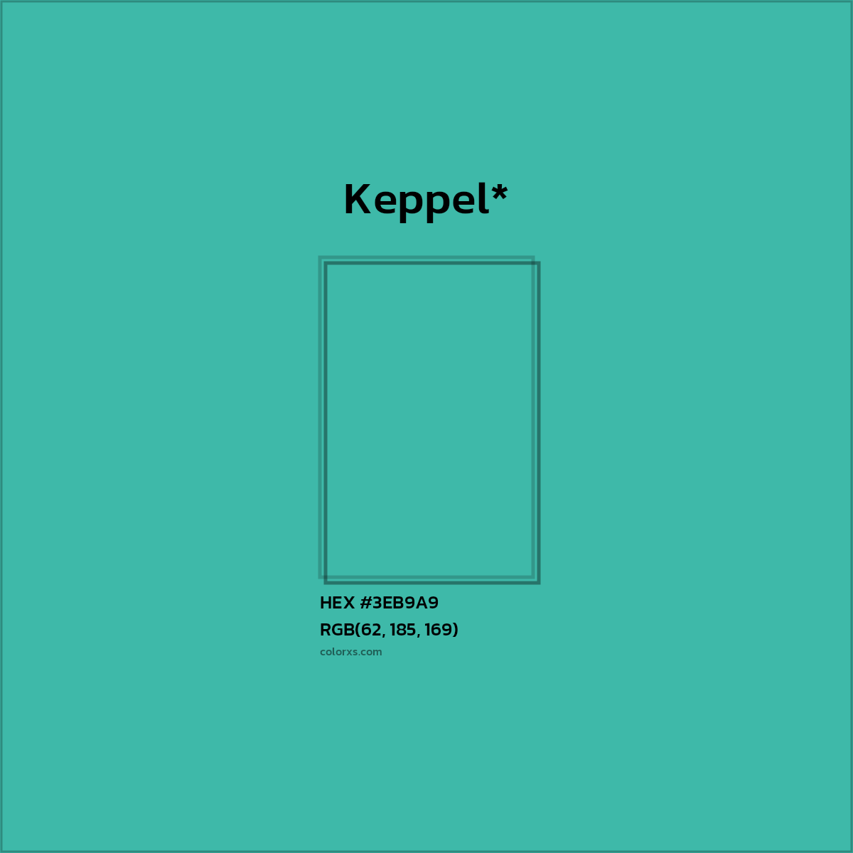HEX #3EB9A9 Color Name, Color Code, Palettes, Similar Paints, Images