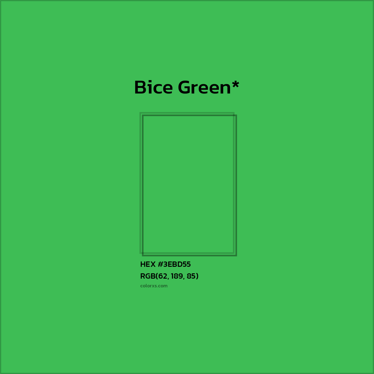 HEX #3EBD55 Color Name, Color Code, Palettes, Similar Paints, Images