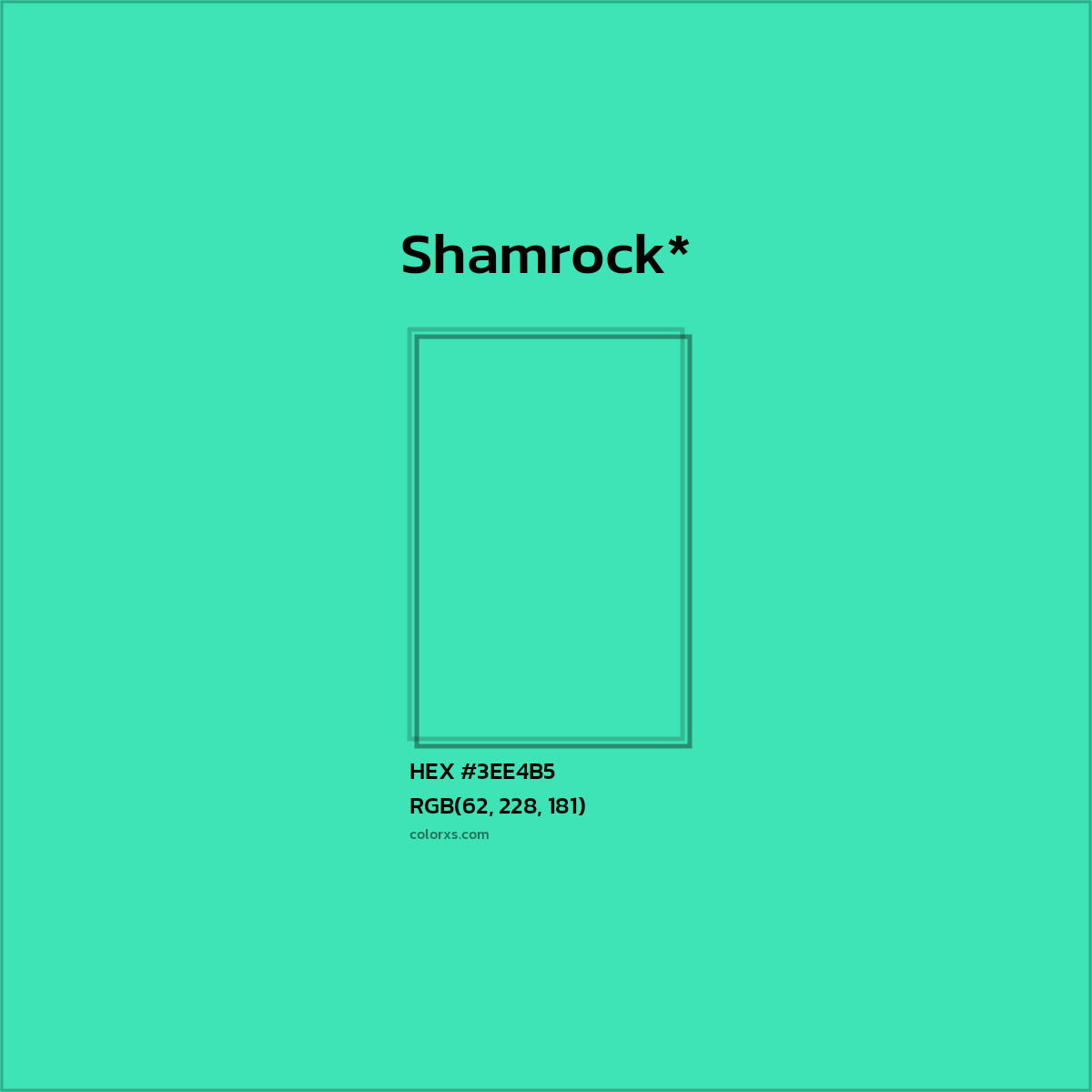 HEX #3EE4B5 Color Name, Color Code, Palettes, Similar Paints, Images
