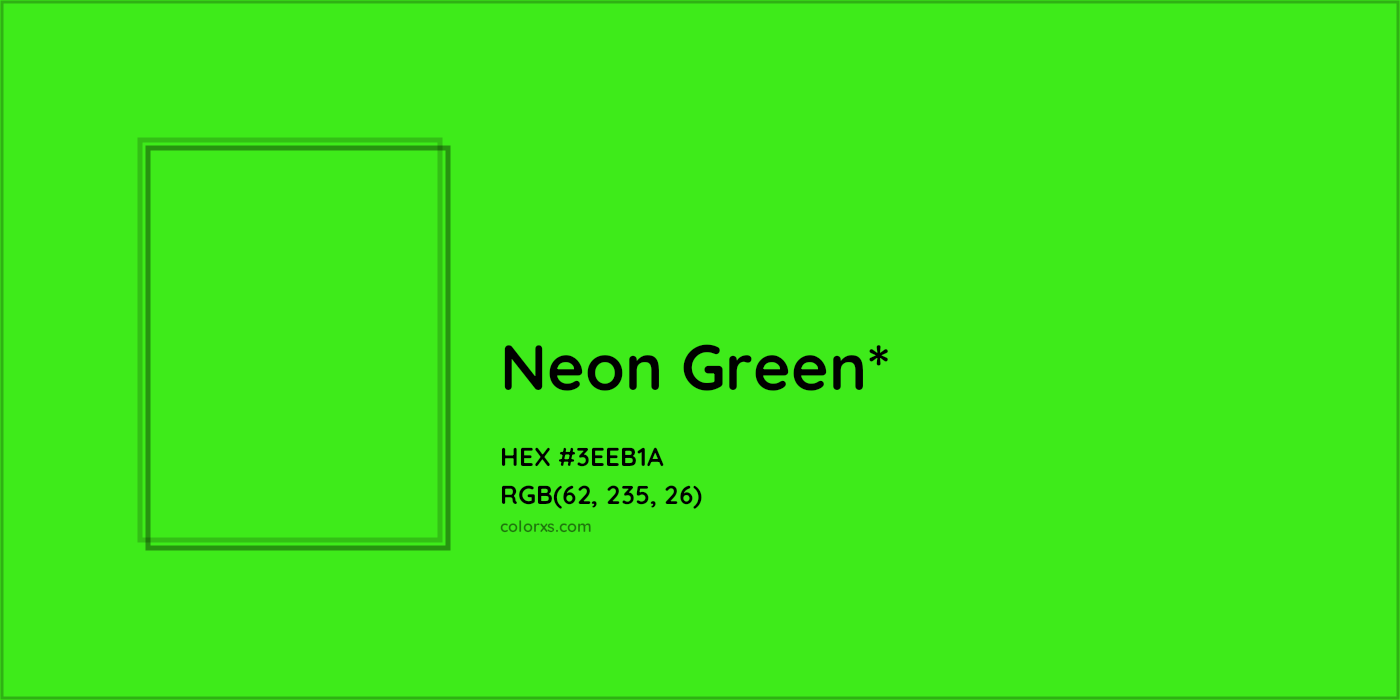 HEX #3EEB1A Color Name, Color Code, Palettes, Similar Paints, Images