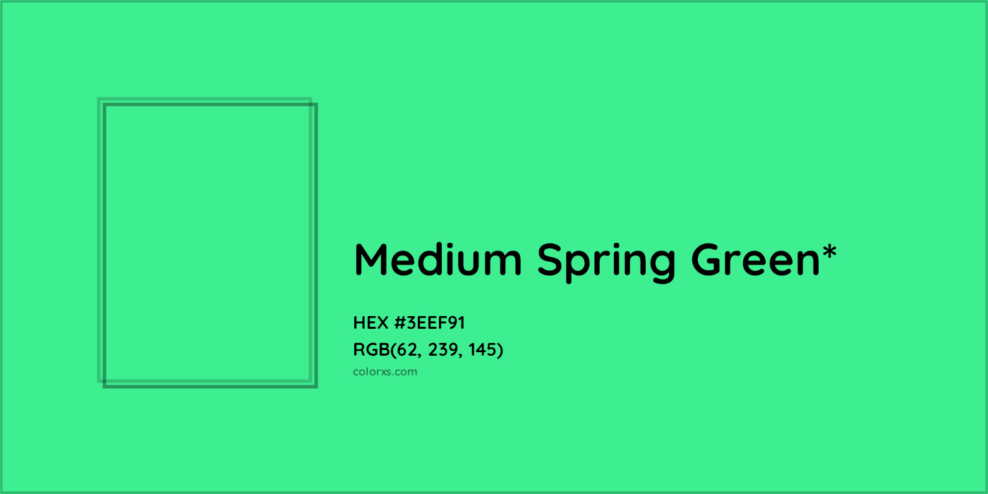 HEX #3EEF91 Color Name, Color Code, Palettes, Similar Paints, Images