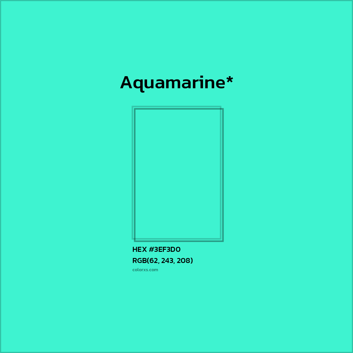 HEX #3EF3D0 Color Name, Color Code, Palettes, Similar Paints, Images
