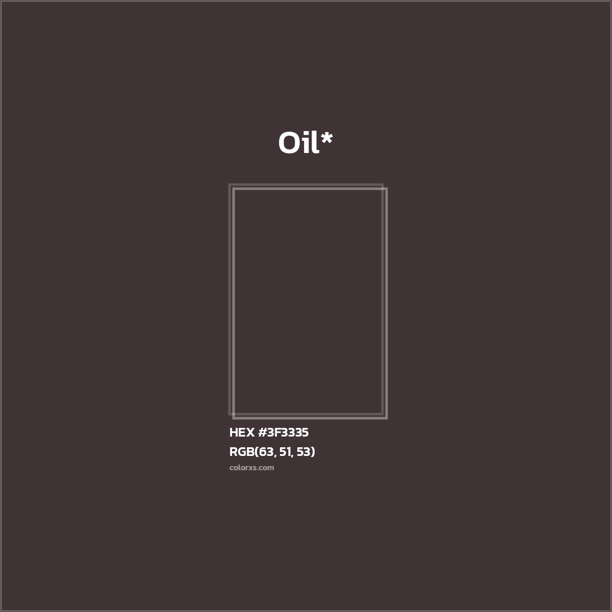 HEX #3F3335 Color Name, Color Code, Palettes, Similar Paints, Images