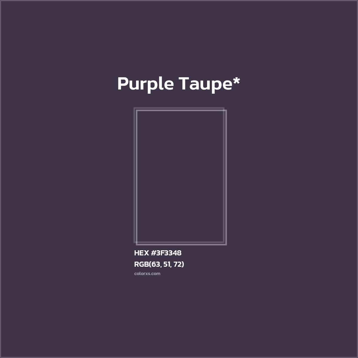 HEX #3F3348 Color Name, Color Code, Palettes, Similar Paints, Images