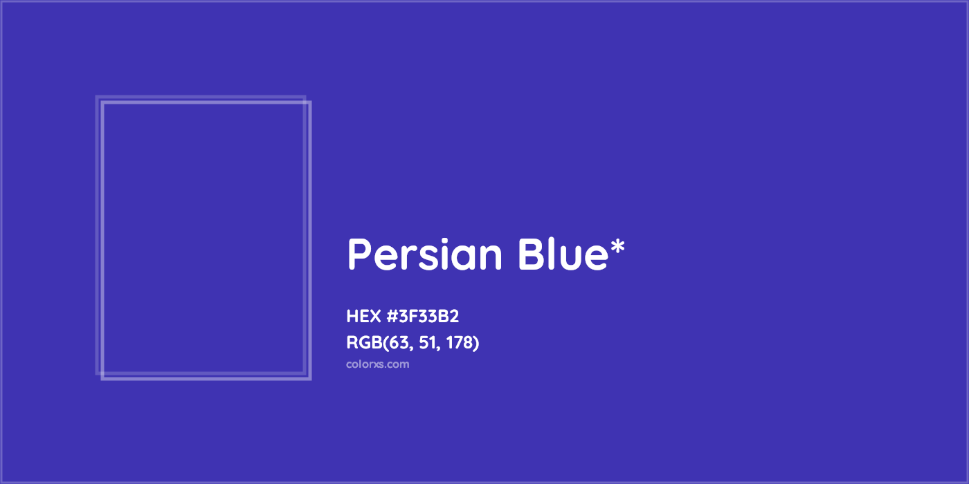 HEX #3F33B2 Color Name, Color Code, Palettes, Similar Paints, Images