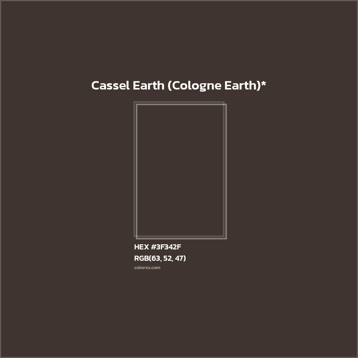 HEX #3F342F Color Name, Color Code, Palettes, Similar Paints, Images