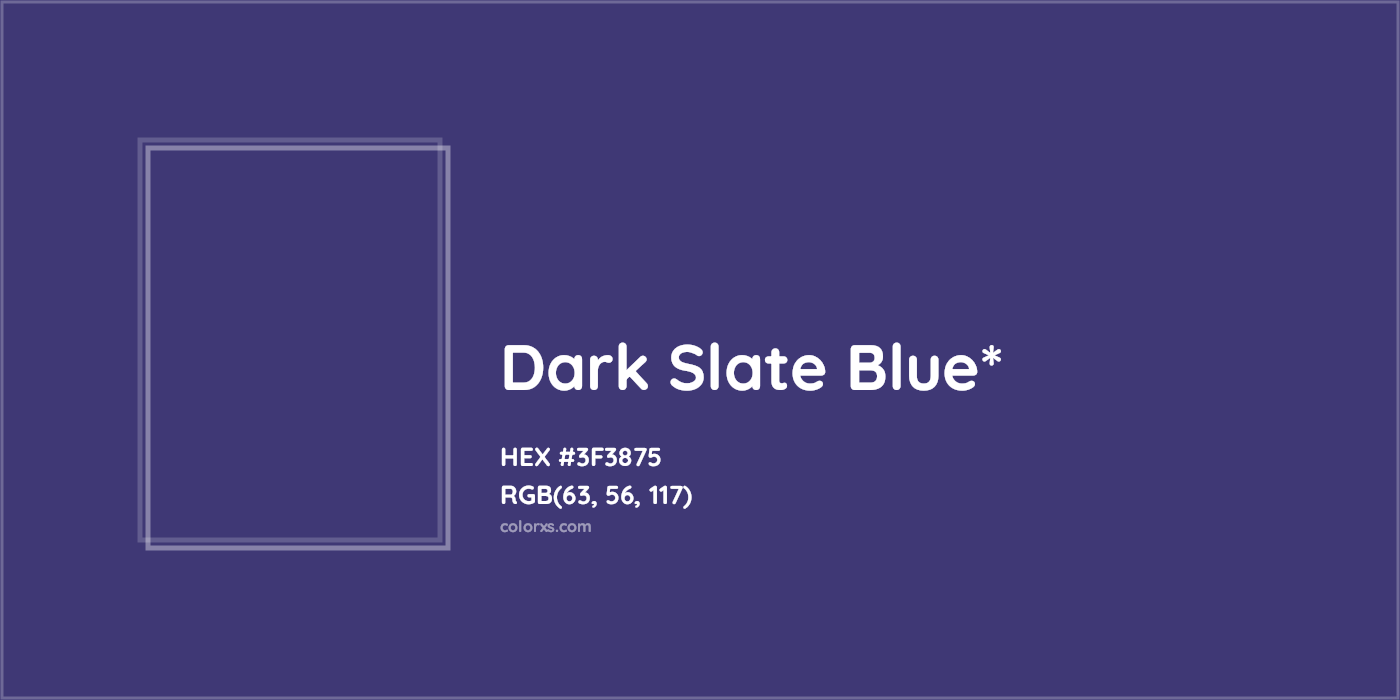 HEX #3F3875 Color Name, Color Code, Palettes, Similar Paints, Images