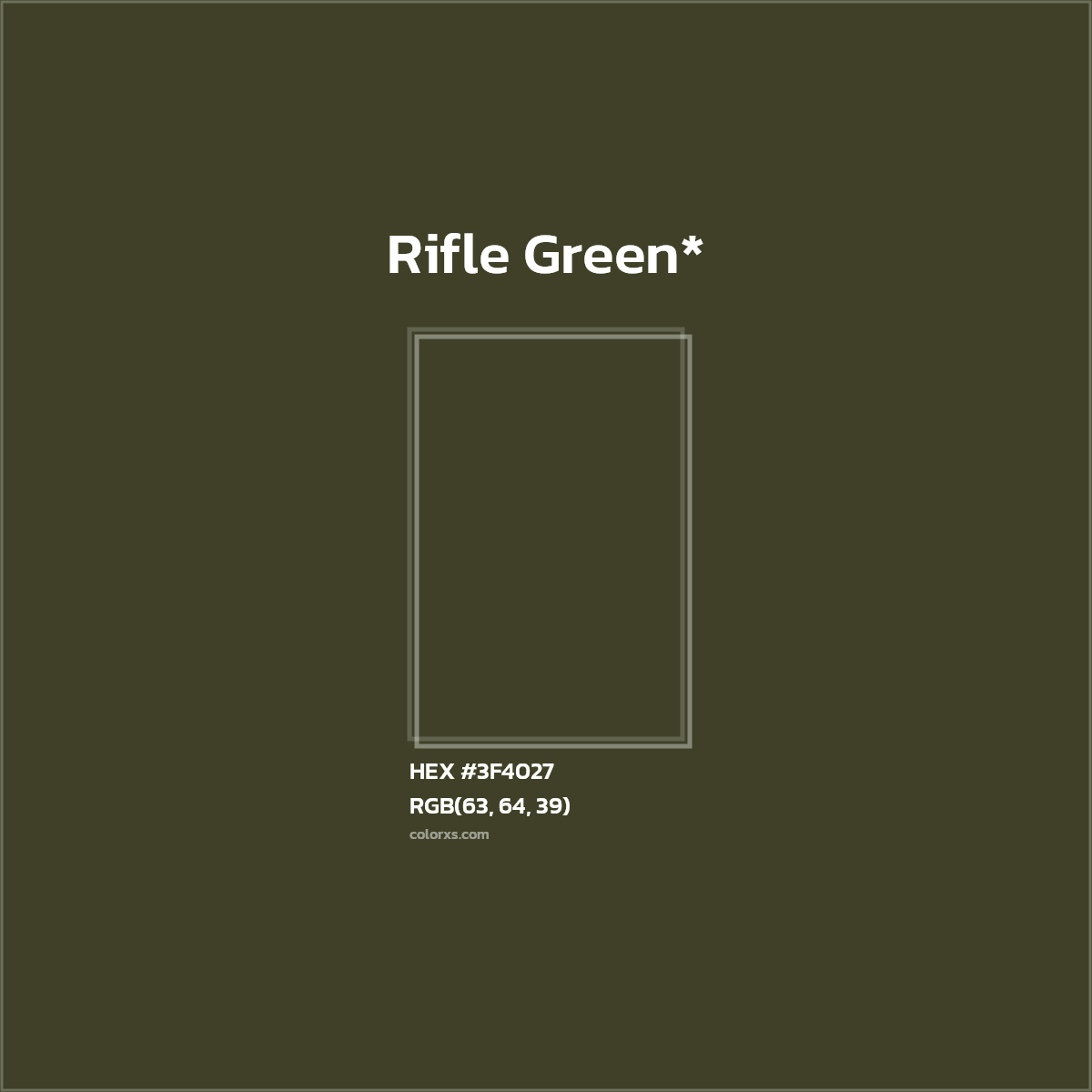 HEX #3F4027 Color Name, Color Code, Palettes, Similar Paints, Images