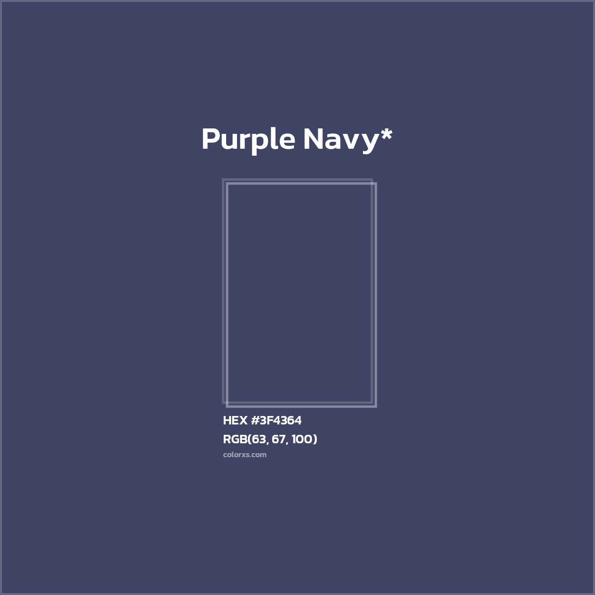HEX #3F4364 Color Name, Color Code, Palettes, Similar Paints, Images