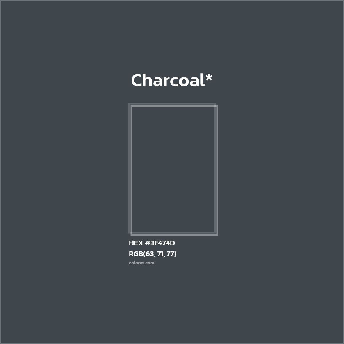 HEX #3F474D Color Name, Color Code, Palettes, Similar Paints, Images