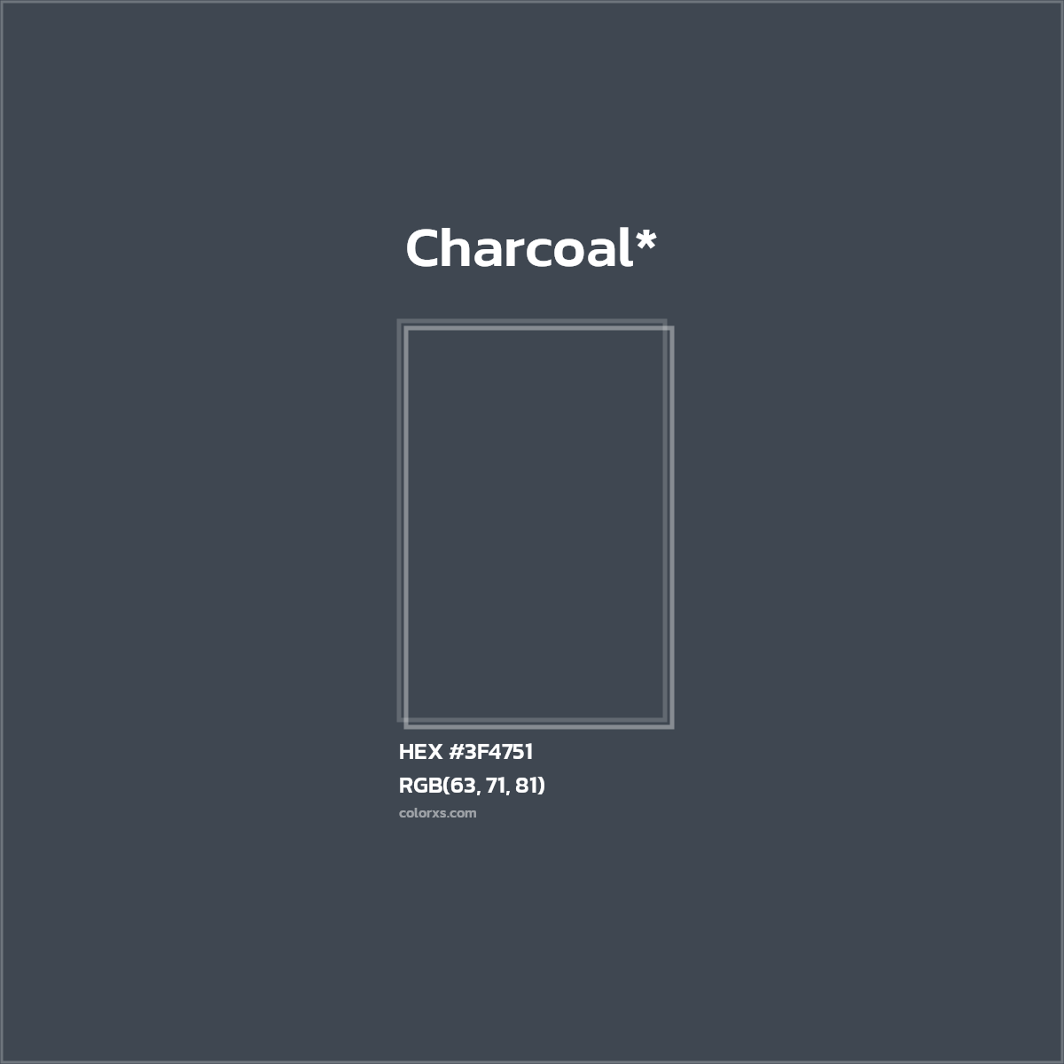 HEX #3F4751 Color Name, Color Code, Palettes, Similar Paints, Images
