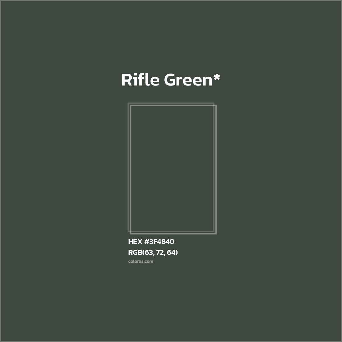 HEX #3F4840 Color Name, Color Code, Palettes, Similar Paints, Images