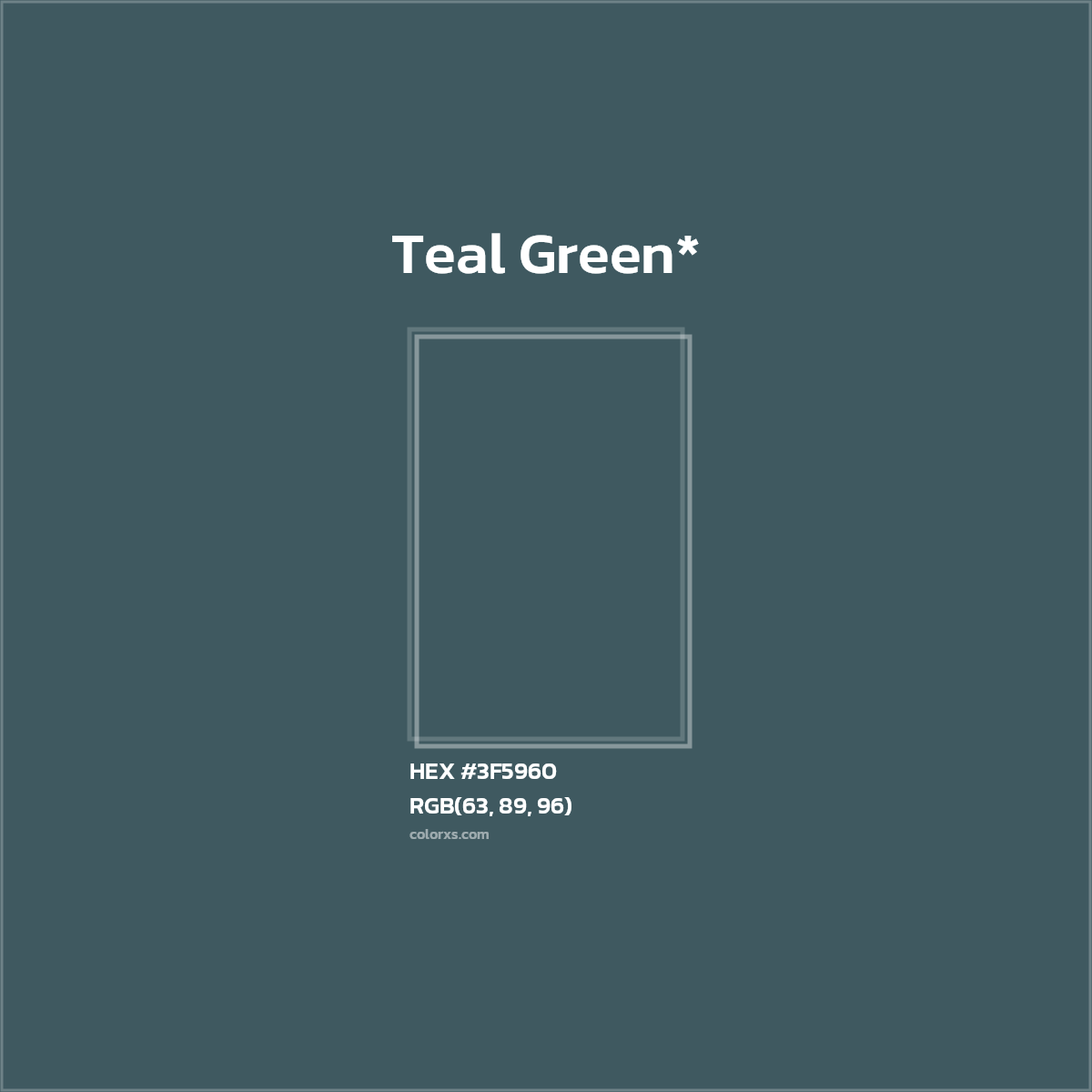 HEX #3F5960 Color Name, Color Code, Palettes, Similar Paints, Images