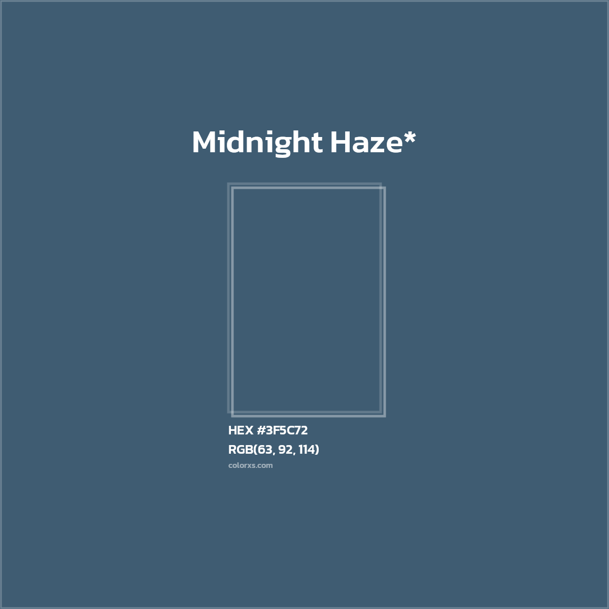 HEX #3F5C72 Color Name, Color Code, Palettes, Similar Paints, Images