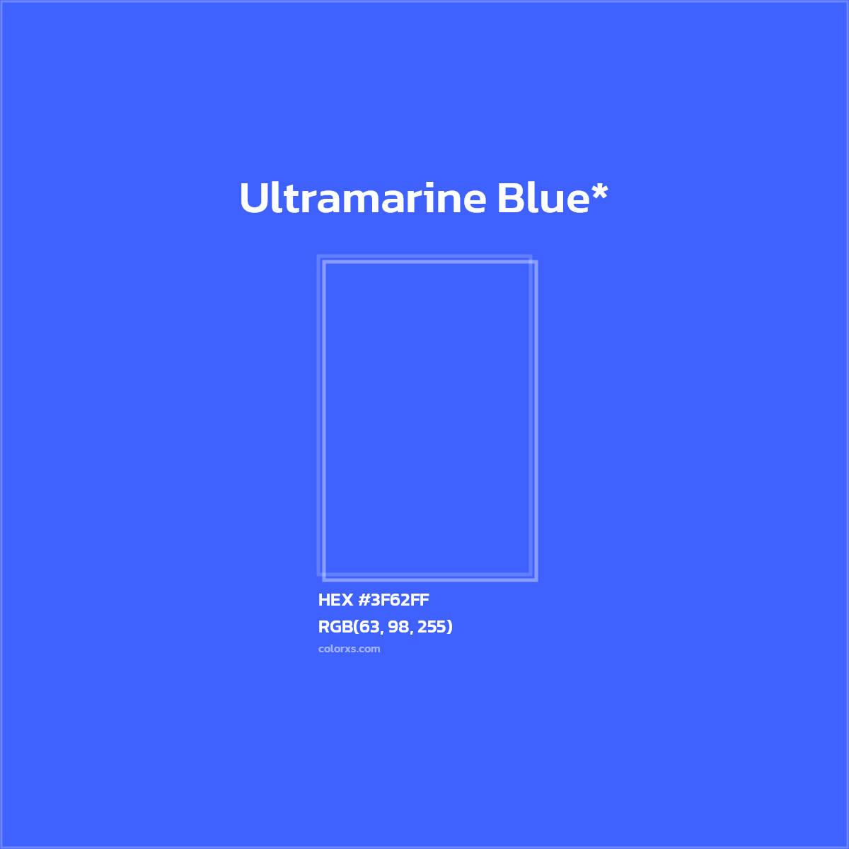 HEX #3F62FF Color Name, Color Code, Palettes, Similar Paints, Images