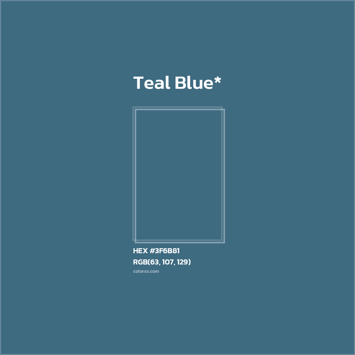 HEX #3F6B81 Color Name, Color Code, Palettes, Similar Paints, Images