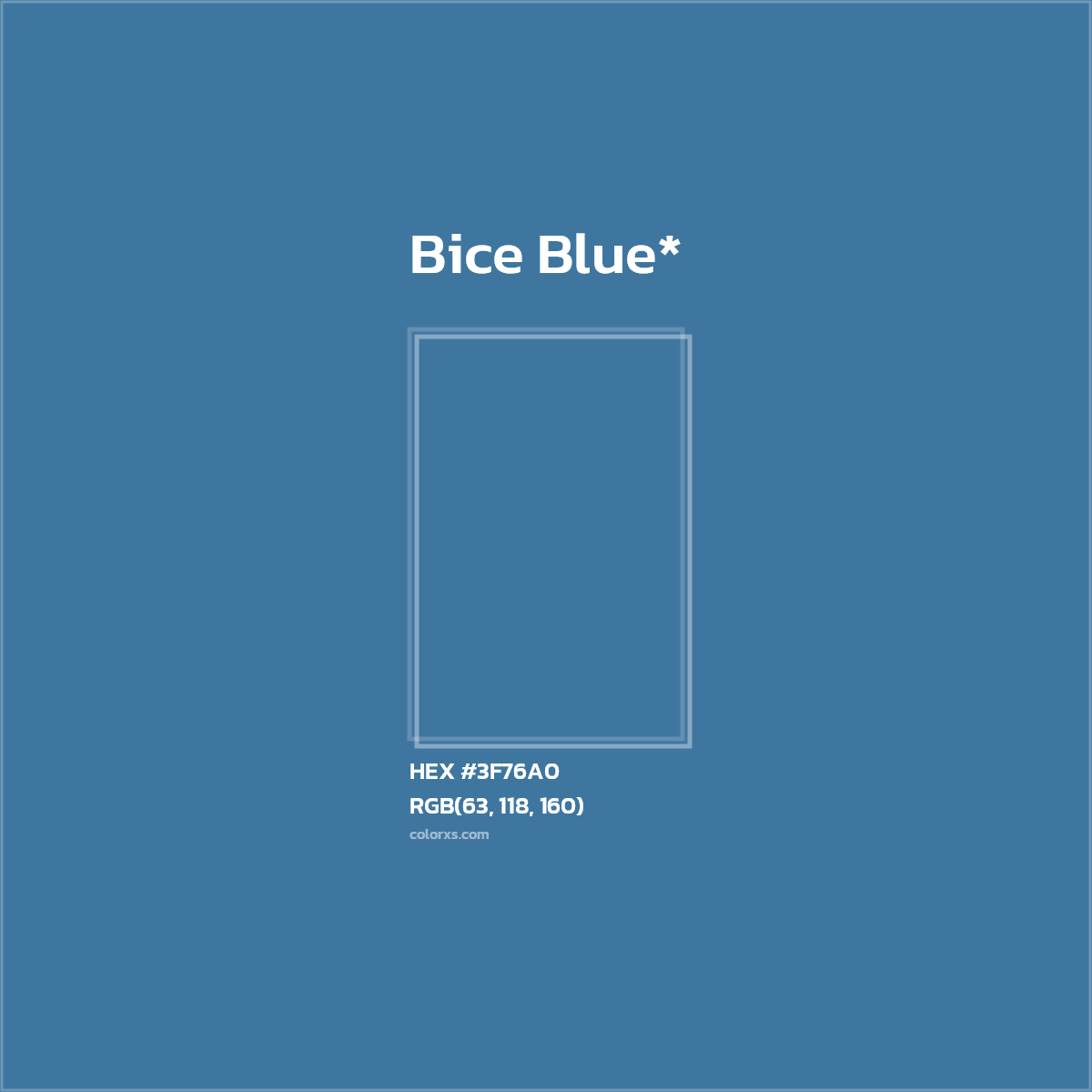HEX #3F76A0 Color Name, Color Code, Palettes, Similar Paints, Images