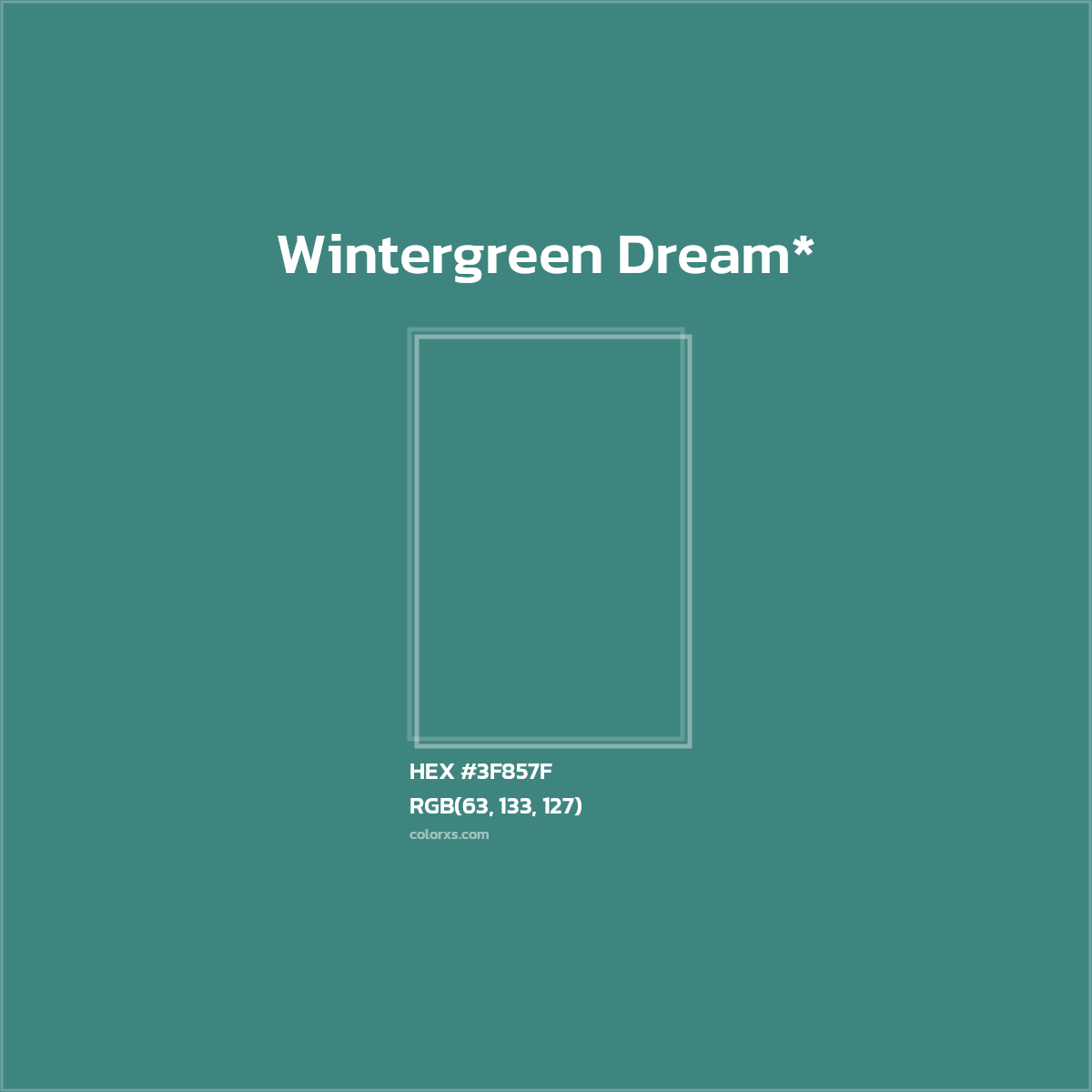 HEX #3F857F Color Name, Color Code, Palettes, Similar Paints, Images