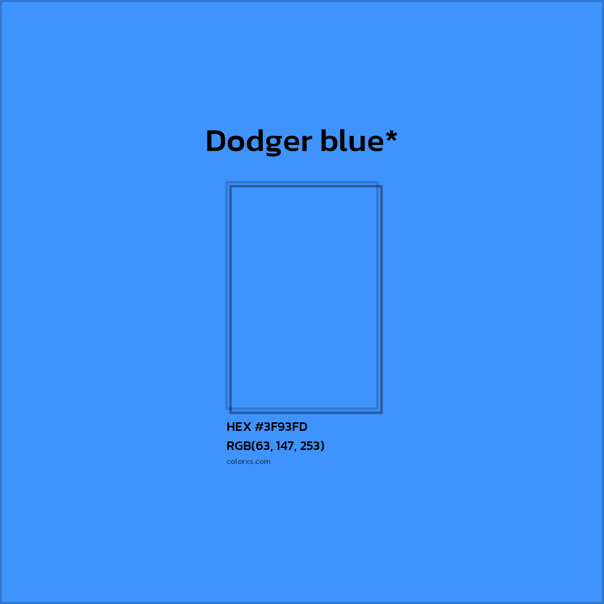 HEX #3F93FD Color Name, Color Code, Palettes, Similar Paints, Images