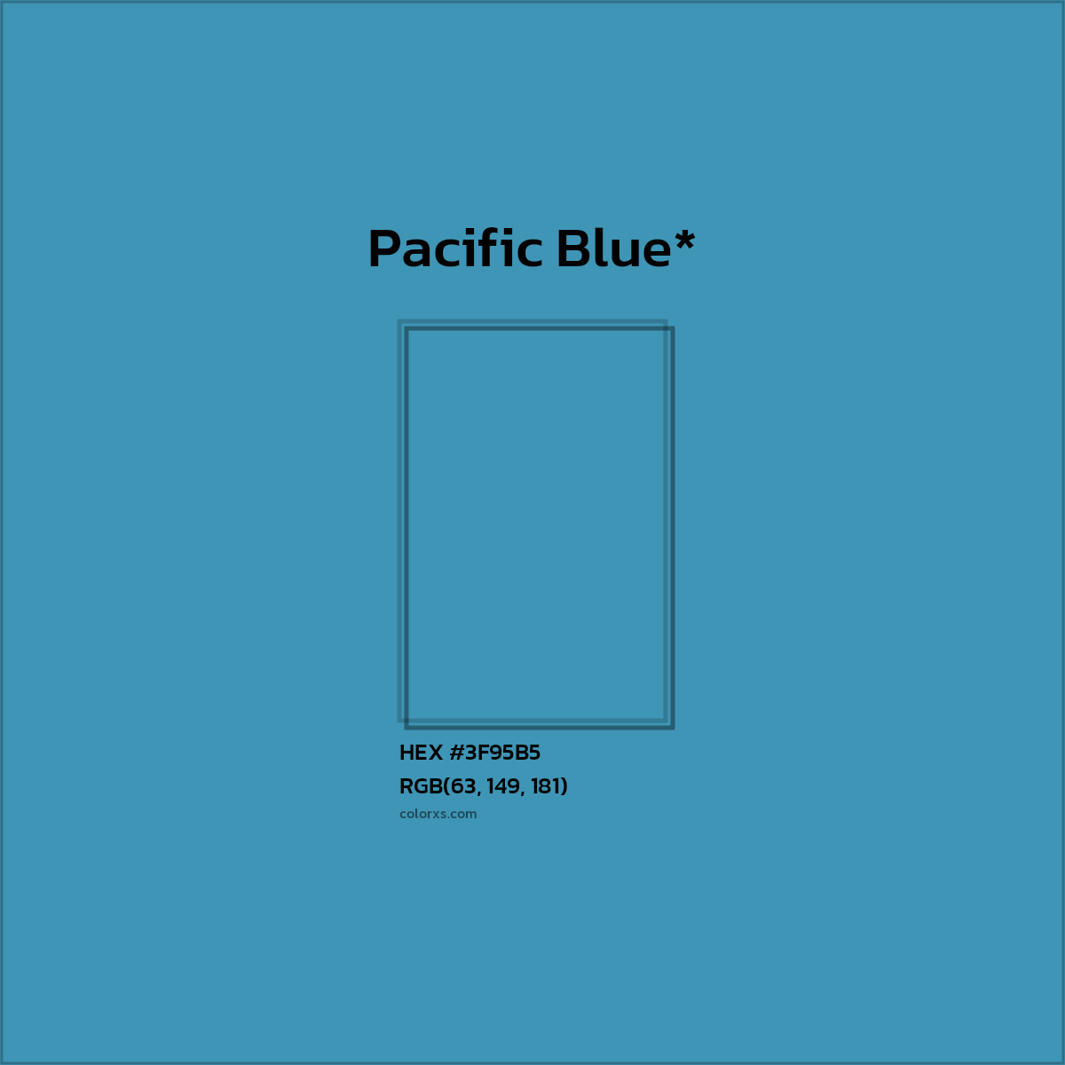 HEX #3F95B5 Color Name, Color Code, Palettes, Similar Paints, Images