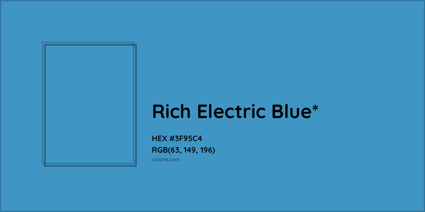 HEX #3F95C4 Color Name, Color Code, Palettes, Similar Paints, Images