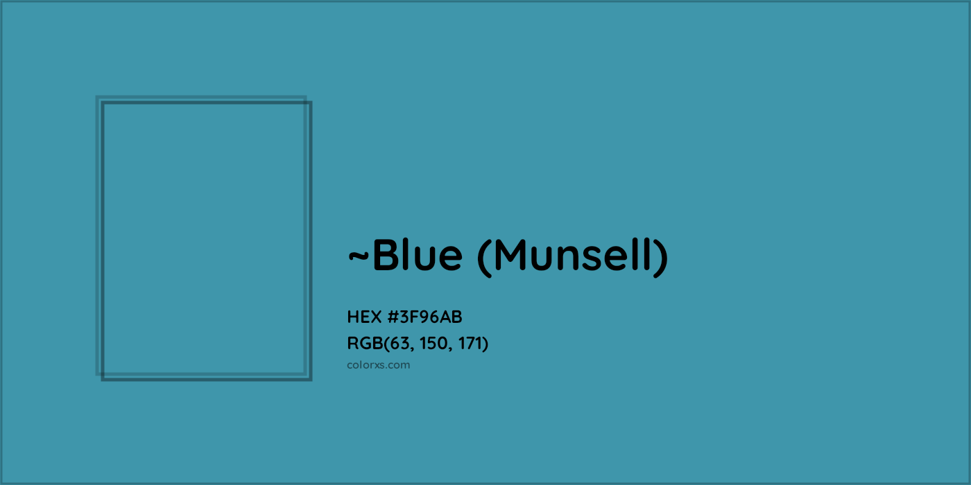 HEX #3F96AB Color Name, Color Code, Palettes, Similar Paints, Images