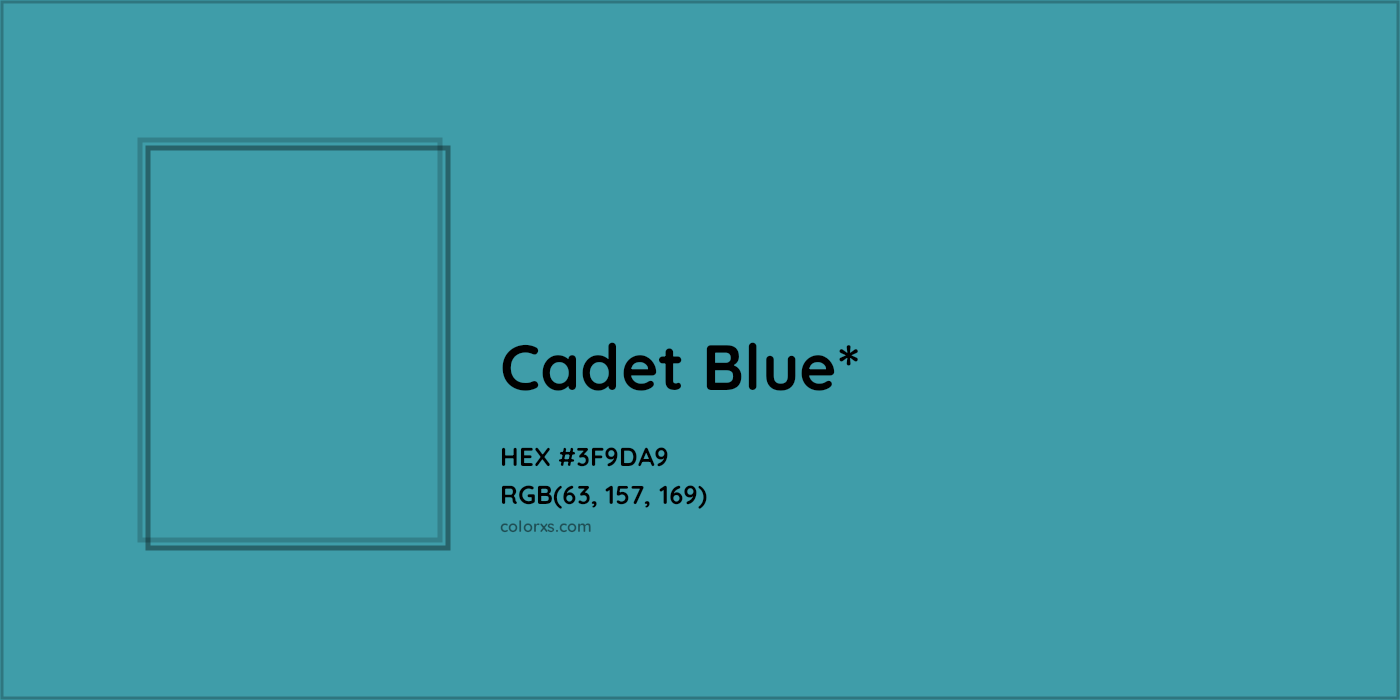 HEX #3F9DA9 Color Name, Color Code, Palettes, Similar Paints, Images