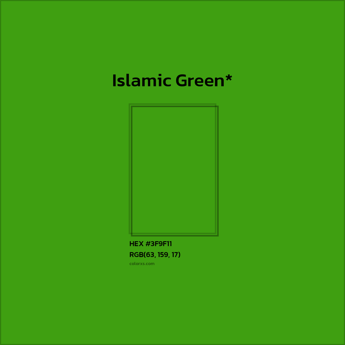 HEX #3F9F11 Color Name, Color Code, Palettes, Similar Paints, Images