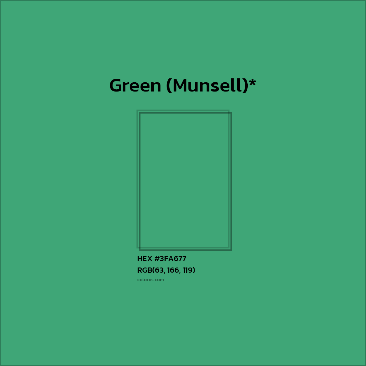 HEX #3FA677 Color Name, Color Code, Palettes, Similar Paints, Images