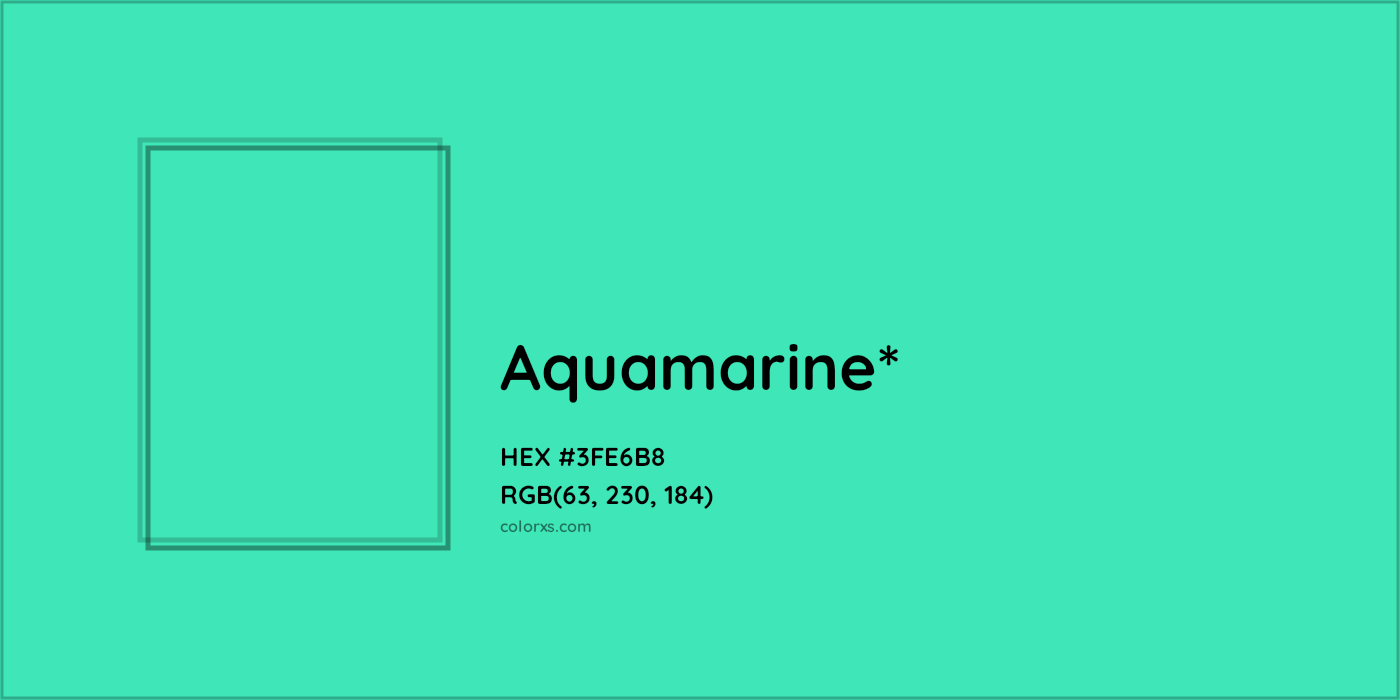 HEX #3FE6B8 Color Name, Color Code, Palettes, Similar Paints, Images