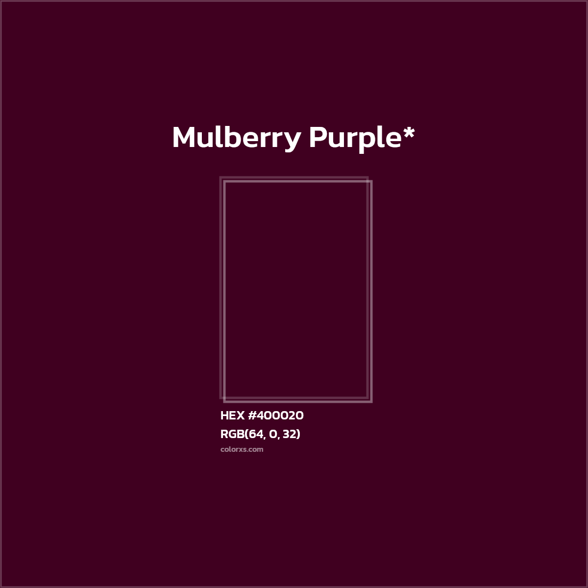 HEX #400020 Color Name, Color Code, Palettes, Similar Paints, Images