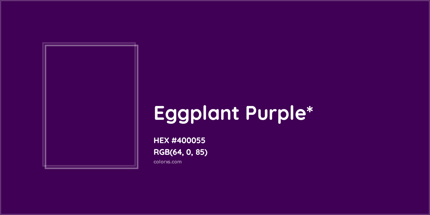 HEX #400055 Color Name, Color Code, Palettes, Similar Paints, Images