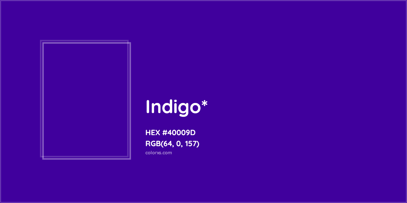 HEX #40009D Color Name, Color Code, Palettes, Similar Paints, Images