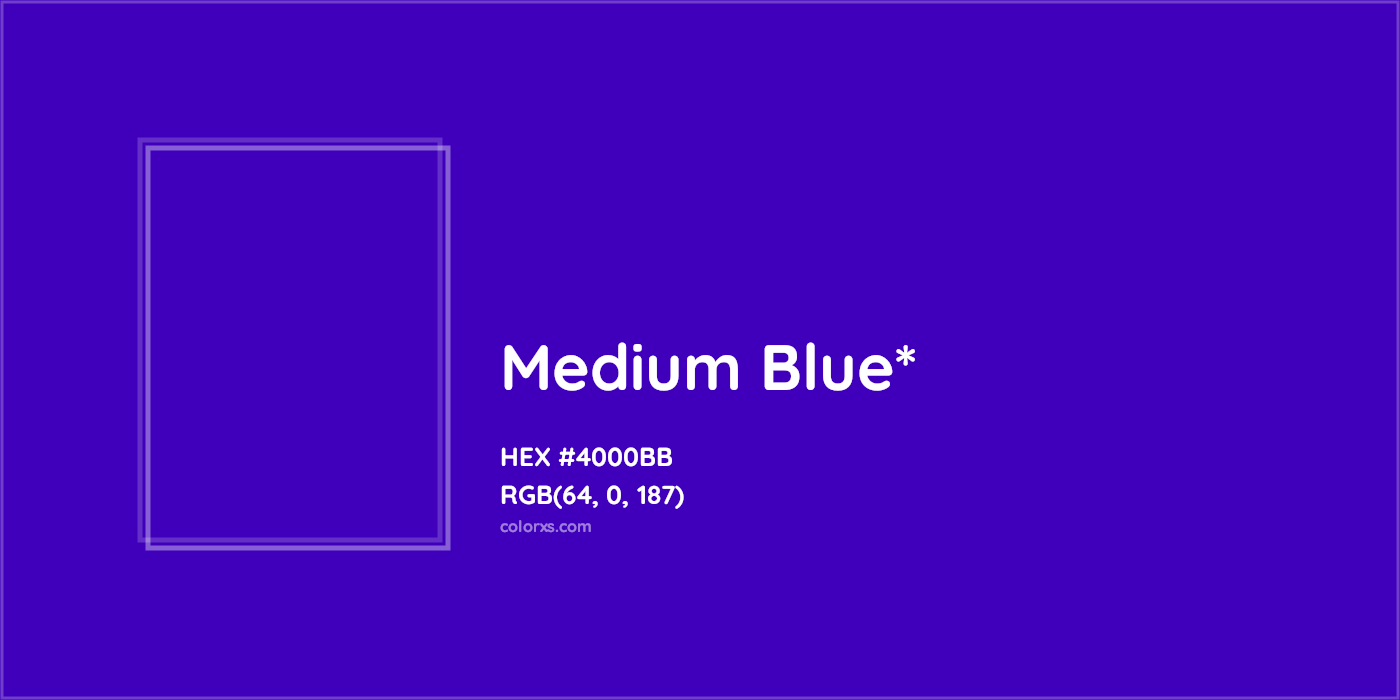 HEX #4000BB Color Name, Color Code, Palettes, Similar Paints, Images