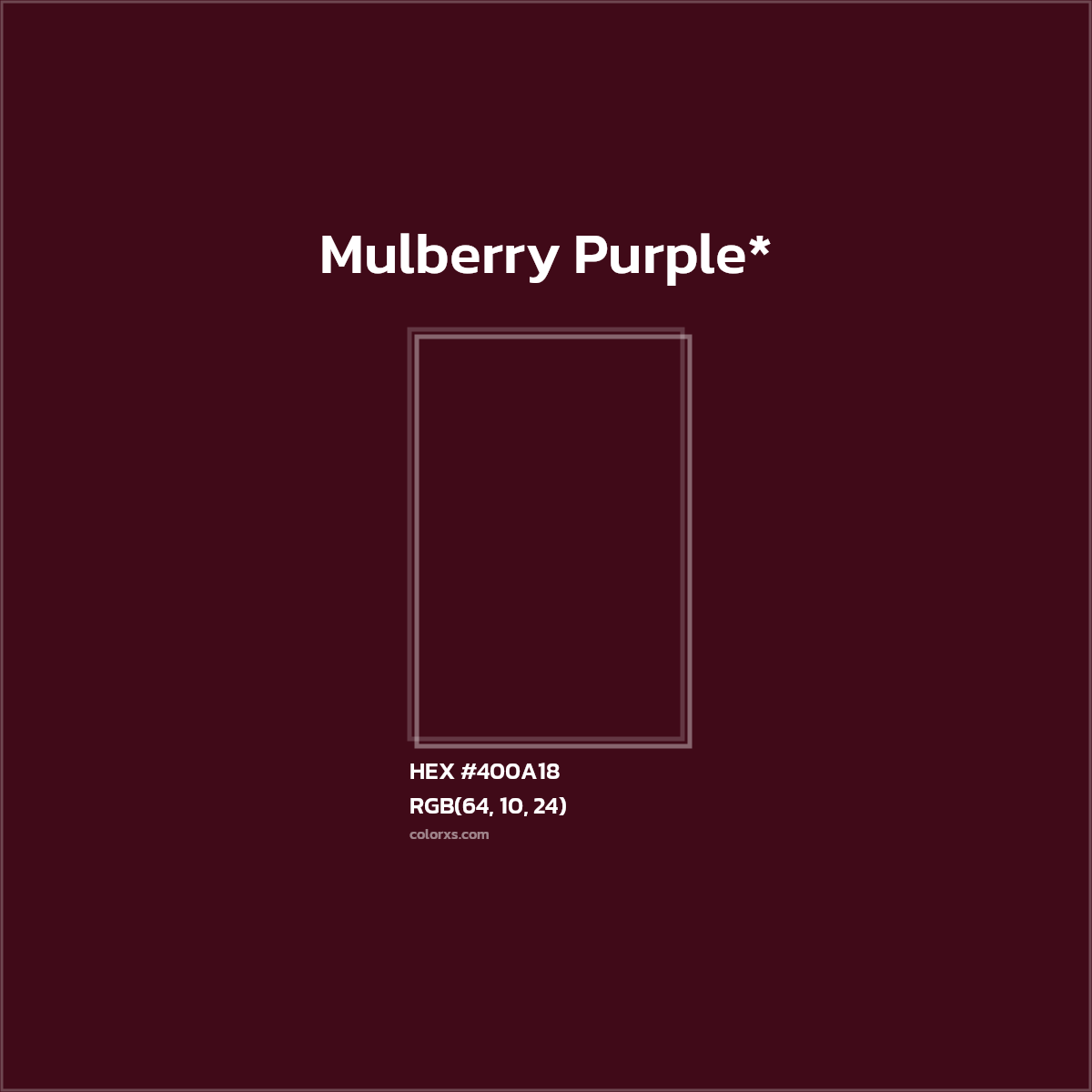 HEX #400A18 Color Name, Color Code, Palettes, Similar Paints, Images