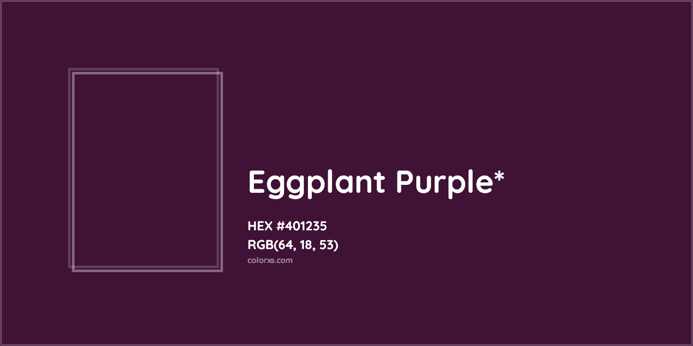 HEX #401235 Color Name, Color Code, Palettes, Similar Paints, Images