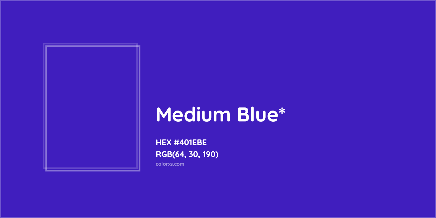 HEX #401EBE Color Name, Color Code, Palettes, Similar Paints, Images