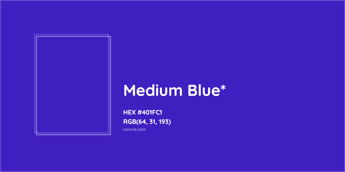 HEX #401FC1 Color Name, Color Code, Palettes, Similar Paints, Images
