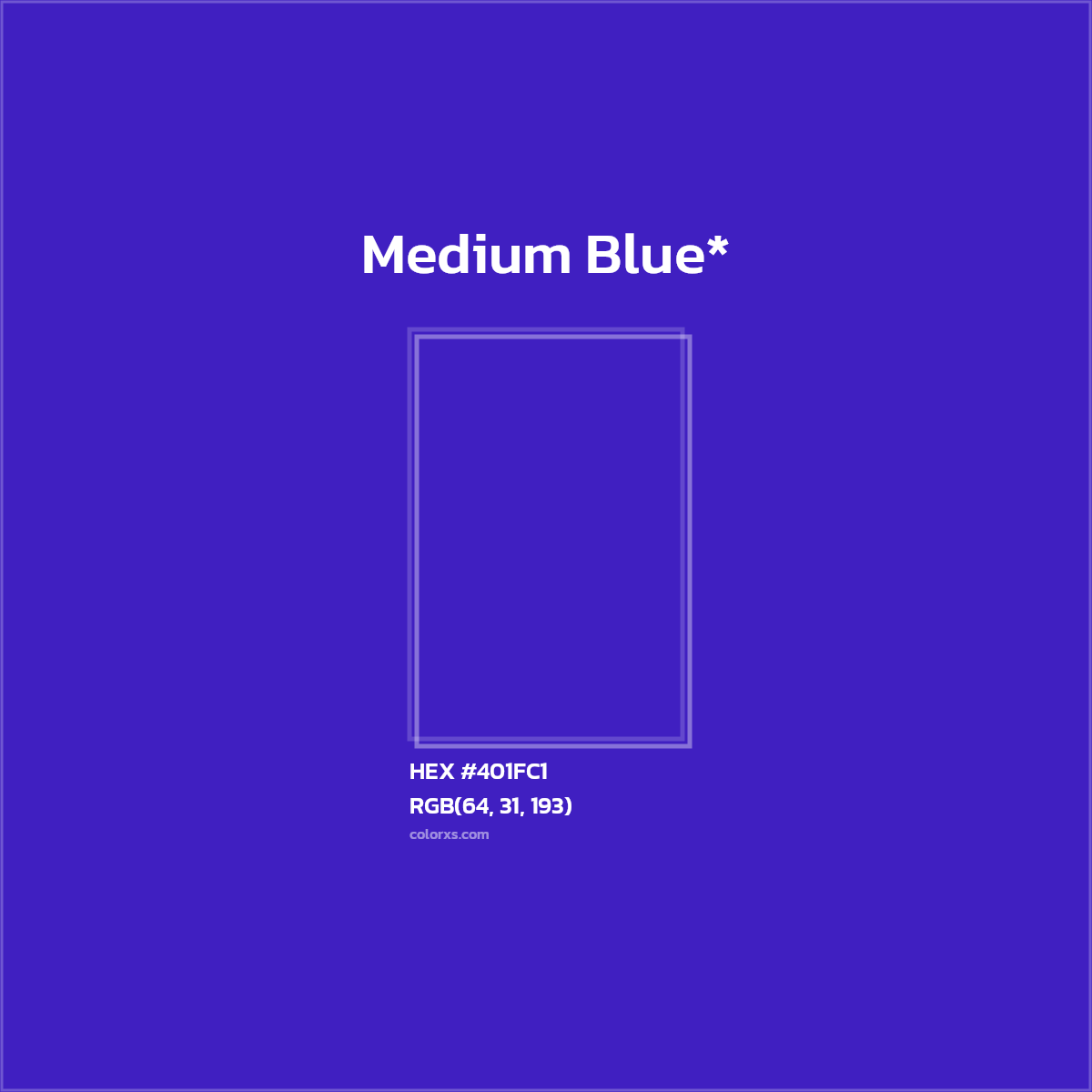 HEX #401FC1 Color Name, Color Code, Palettes, Similar Paints, Images