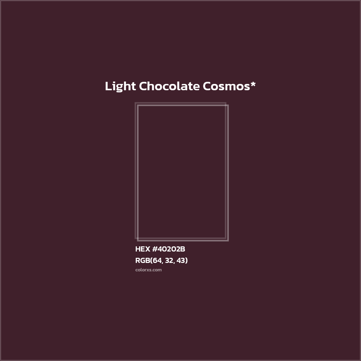 HEX #40202B Color Name, Color Code, Palettes, Similar Paints, Images