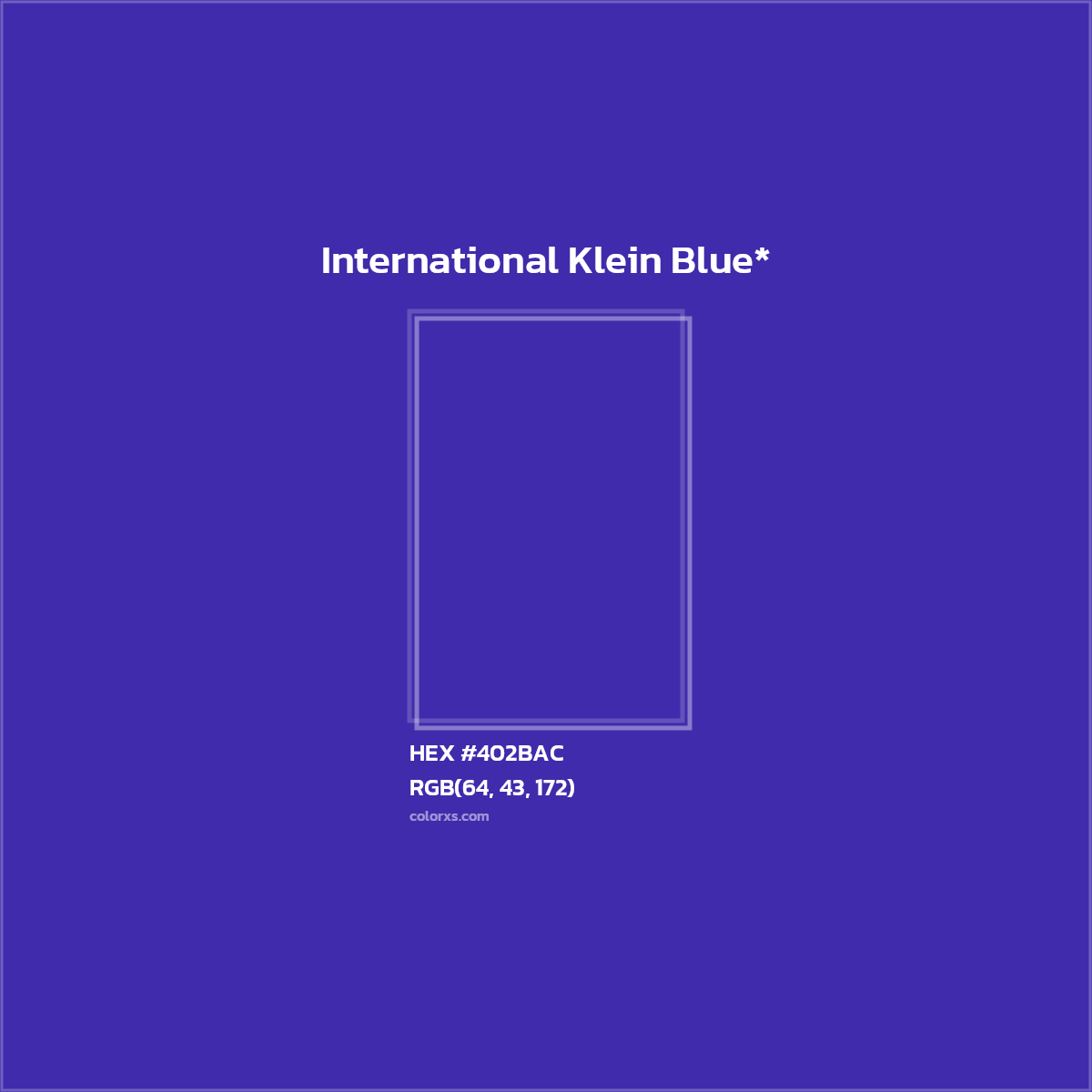 HEX #402BAC Color Name, Color Code, Palettes, Similar Paints, Images