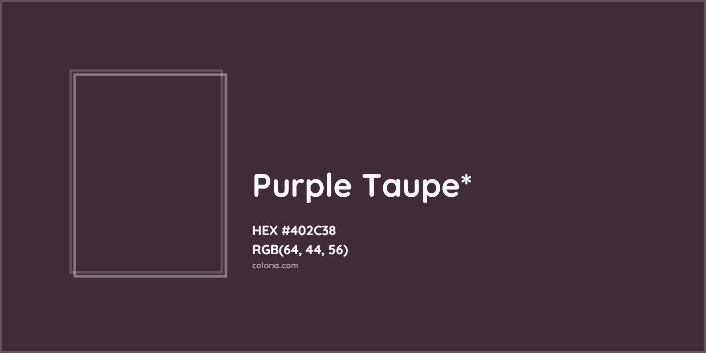 HEX #402C38 Color Name, Color Code, Palettes, Similar Paints, Images