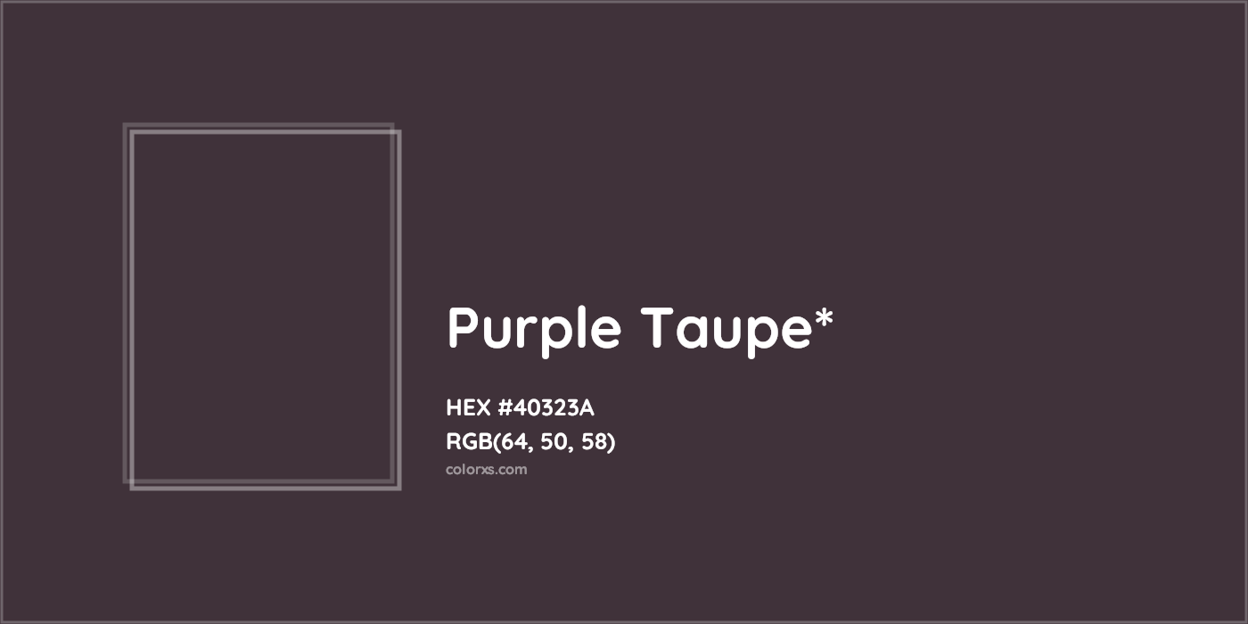 HEX #40323A Color Name, Color Code, Palettes, Similar Paints, Images