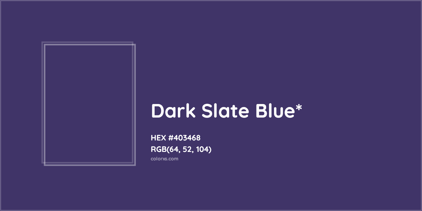 HEX #403468 Color Name, Color Code, Palettes, Similar Paints, Images
