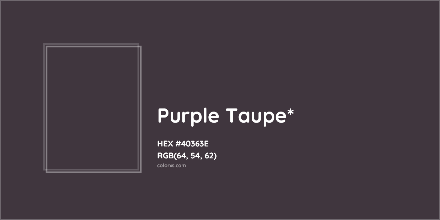 HEX #40363E Color Name, Color Code, Palettes, Similar Paints, Images