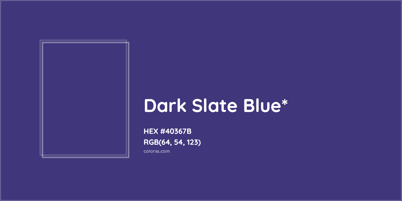 HEX #40367B Color Name, Color Code, Palettes, Similar Paints, Images