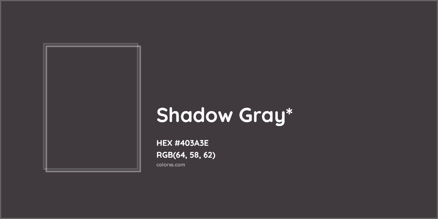 HEX #403A3E Color Name, Color Code, Palettes, Similar Paints, Images