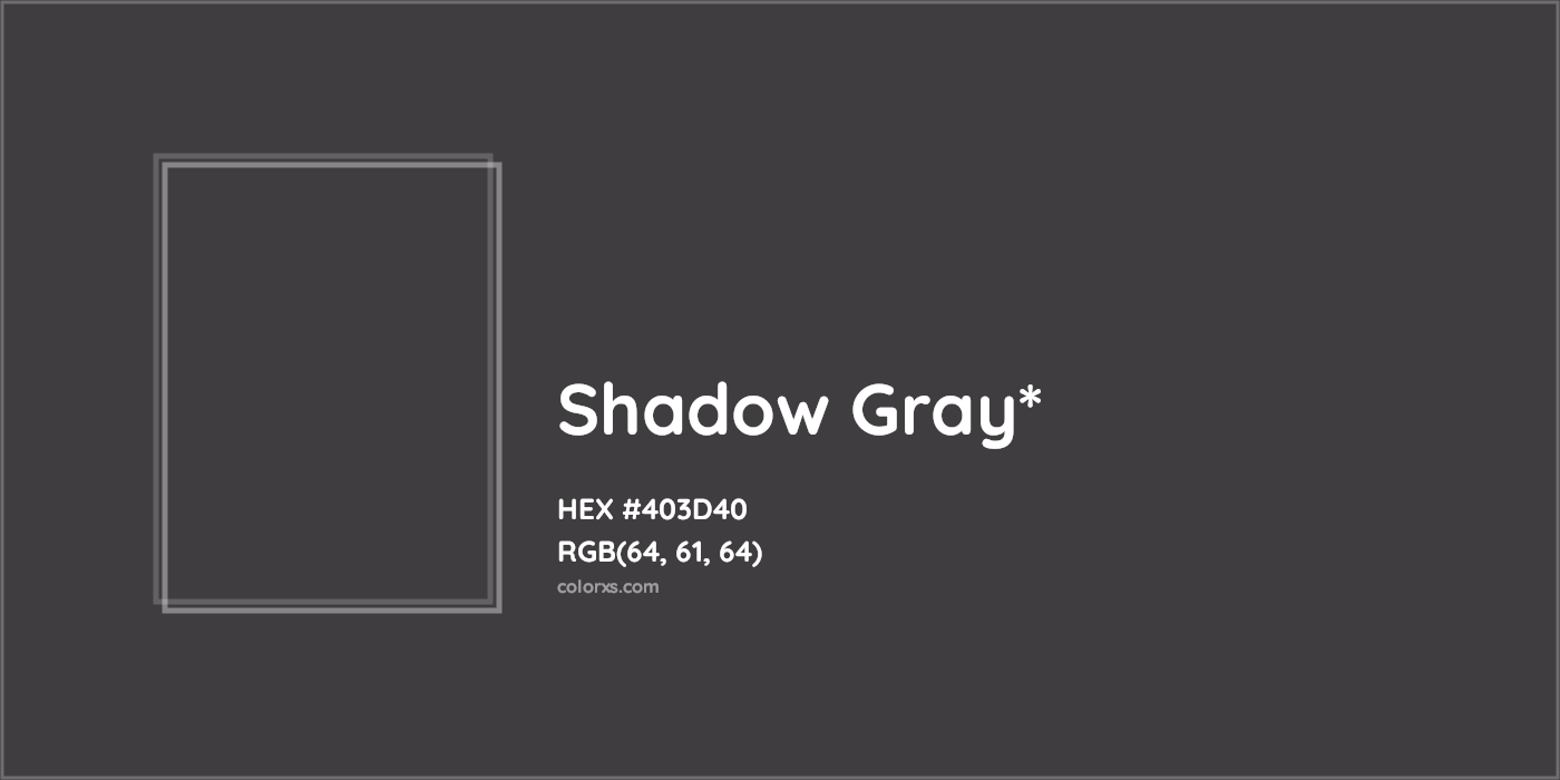 HEX #403D40 Color Name, Color Code, Palettes, Similar Paints, Images