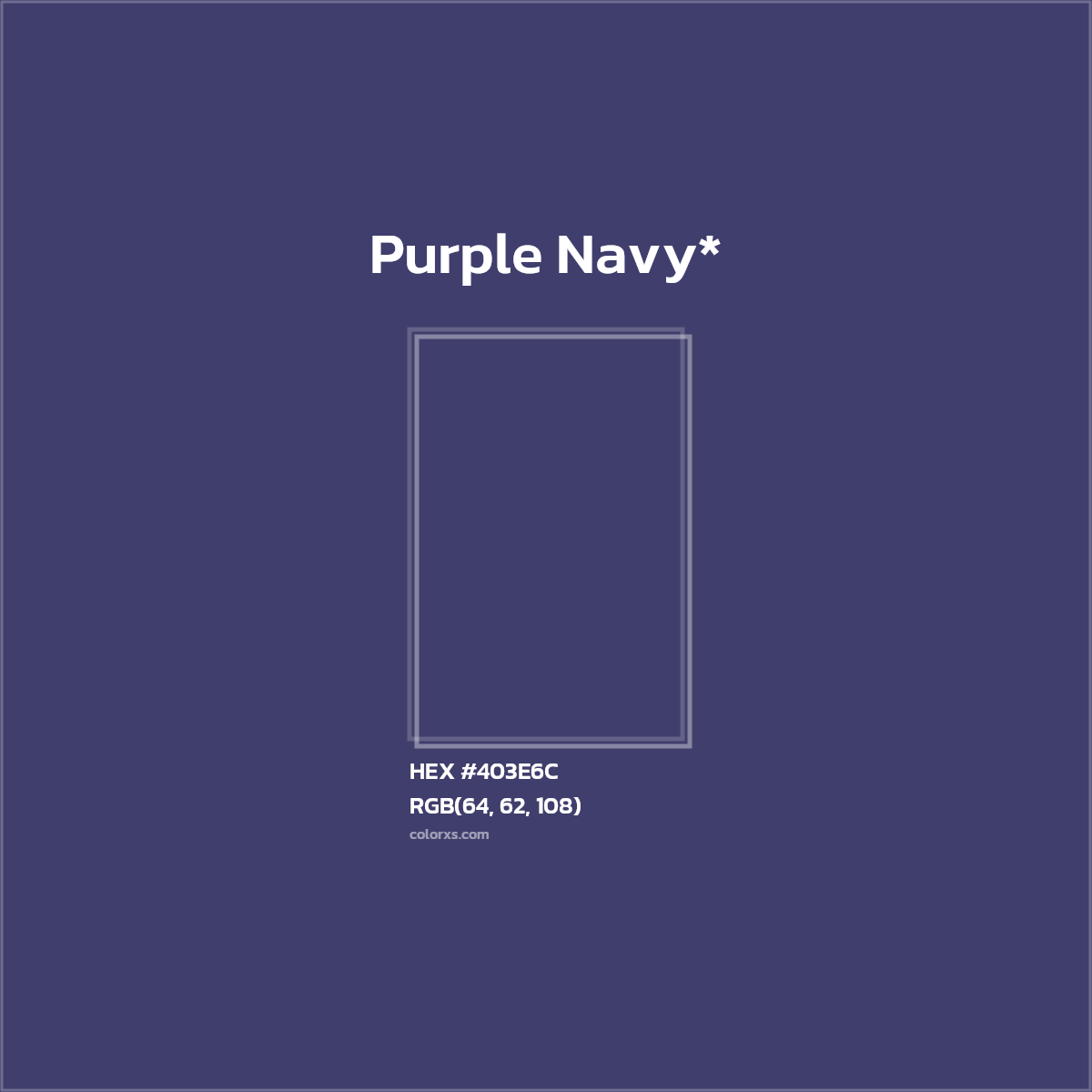 HEX #403E6C Color Name, Color Code, Palettes, Similar Paints, Images